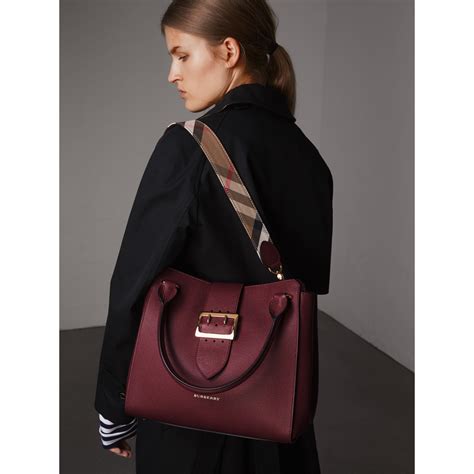 burberry mini buckle tote|Burberry medium top handle tote.